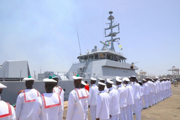  La Marine nationale réceptionne “le Cayor”, son troisième patrouilleur lance-missiles