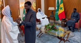 Palais : Diomaye reçoit El Hadj Ousmane Fansou Bodian, Imam Ratib de Bignona.
